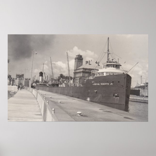 Vintage Percival Roberts Jr in Soo Locks POSTER (Framsidan)
