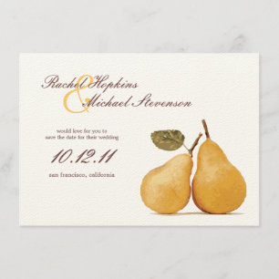 Vintage Perfekt Pair Bröllop spara datum Card Datumet