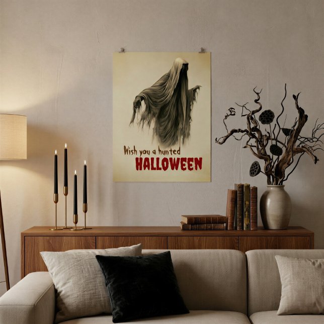 Vintage Pergament Häxor Halloween Spöktryck Poster (Skapare uppladdad)
