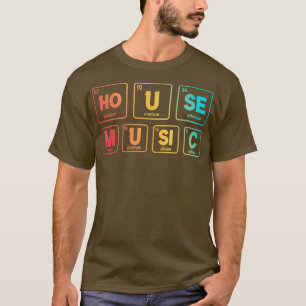 Vintage Periodic Bord Chemical Inslag House Mus T Shirt