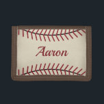 Vintage Personlig Baseball Gift Trifold Wallet<br><div class="desc">Designen kommer från originalteckningen.</div>
