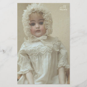 Vintage Personlig Victorian Antique Girl Doll