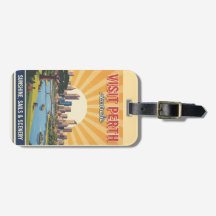 Vintage Perth Australien, Retro Solsken & Landskap