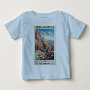 Vintage Peru i Incas via Pan American Travel Tee Shirt