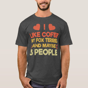 Vintage Pet Hund älskare Owner som kaffe Kärlek Fo T Shirt