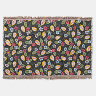 Vintage Petals multifärgat Filt