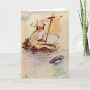 Vintage Peter Pan bild-kort för anpassning Kort