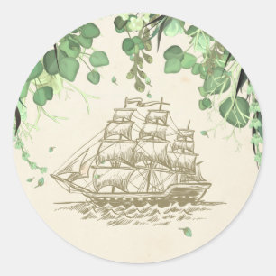 Vintage Peter Pan Ickland Kuvert Seals Runt Klistermärke