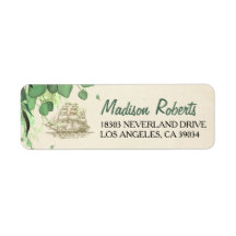 Vintage Peter Pan Ickland Return-adressetikett