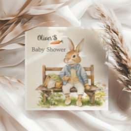 Vintage Peter Rabbit Baby Shower Pappersservett