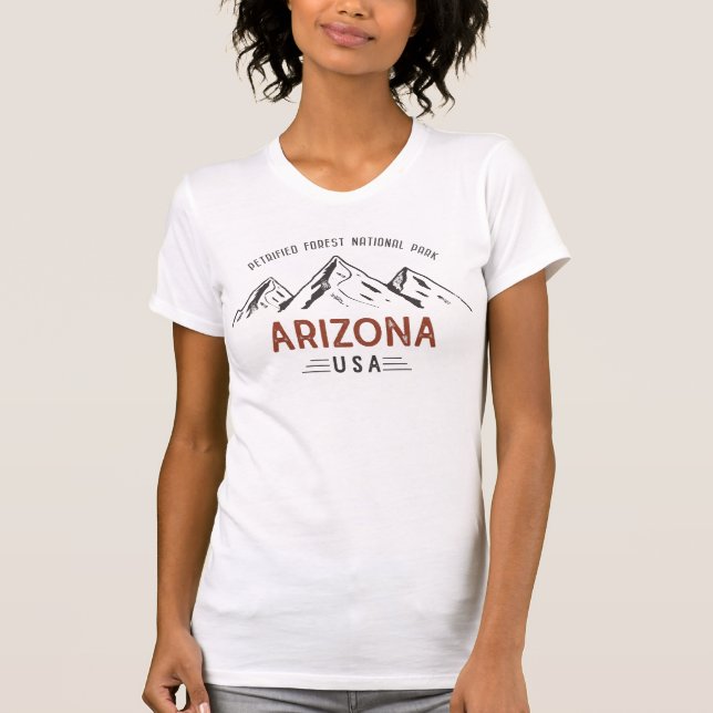 Vintage Petrified Forest National Park T Shirt (Framsida)