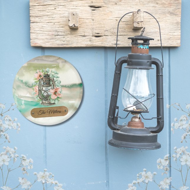 Vintage Petroleumlampa Rustik Stuga Stil Magnet (vintage kerosene lantern, shabby chic style)