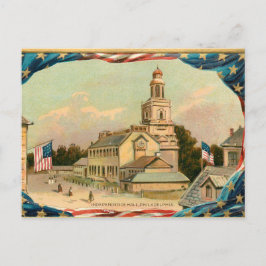 vintage philadelhall helg vykort