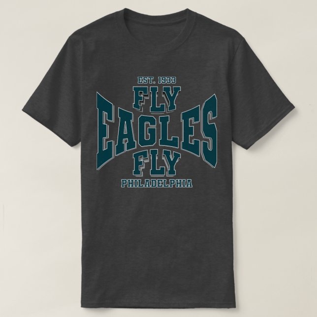 Vintage Philadelphia Fly Eagles Fly Est1933 T Shirt (Design framsida)