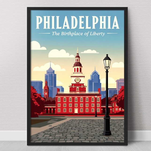 Vintage Philadelphia Poster (Skapare uppladdad)