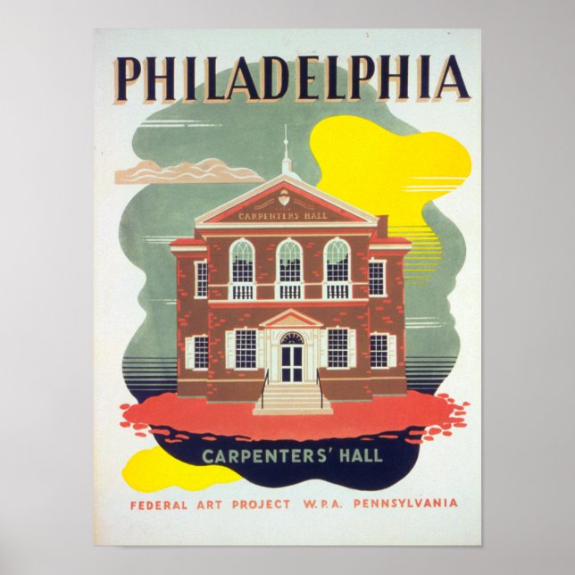 Vintage Philadelphia Poster (Framsidan)