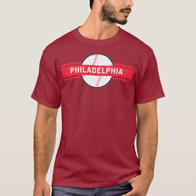 Vintage Philadelphia  T Shirt (Framsida)
