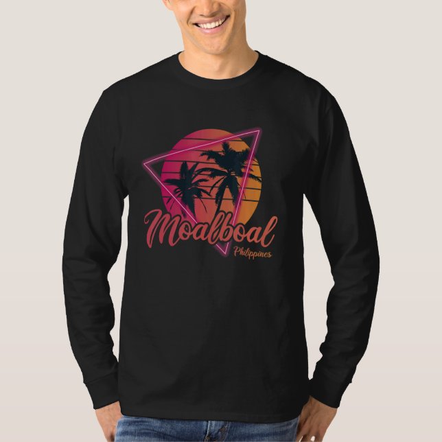 Vintage Philippines Vacation Travel Asia Moalboal  T Shirt (Framsida)