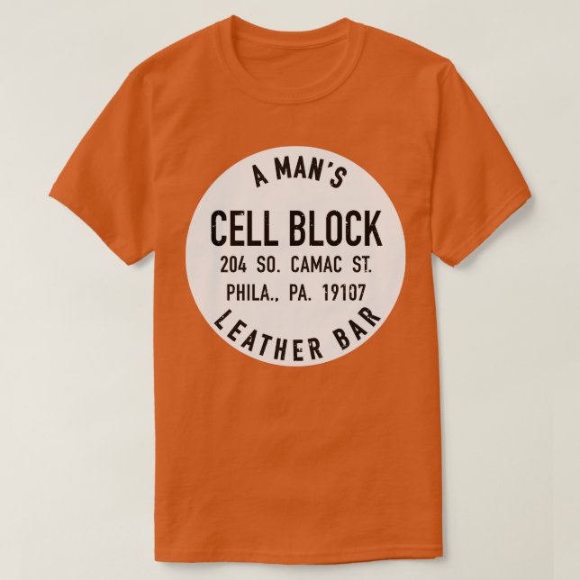 Vintage Philly Pub Cellblocket T Shirt (Design framsida)
