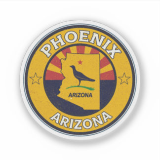 Vintage Phoenix, Arizona gifts Klistermärken