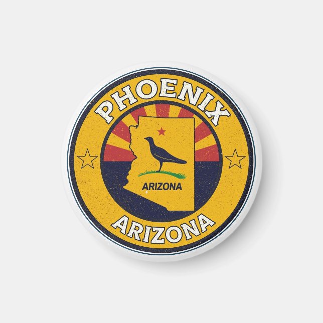 Vintage Phoenix, Arizona gifts Magnet (Framsidan)