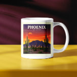Vintage Phoenix Arizona Kaffemugg<br><div class="desc">Vintage Phoenix Arizona</div>