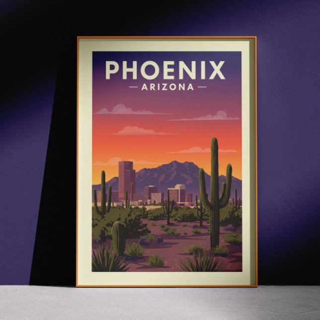 Vintage Phoenix Arizona Poster (Skapare uppladdad)