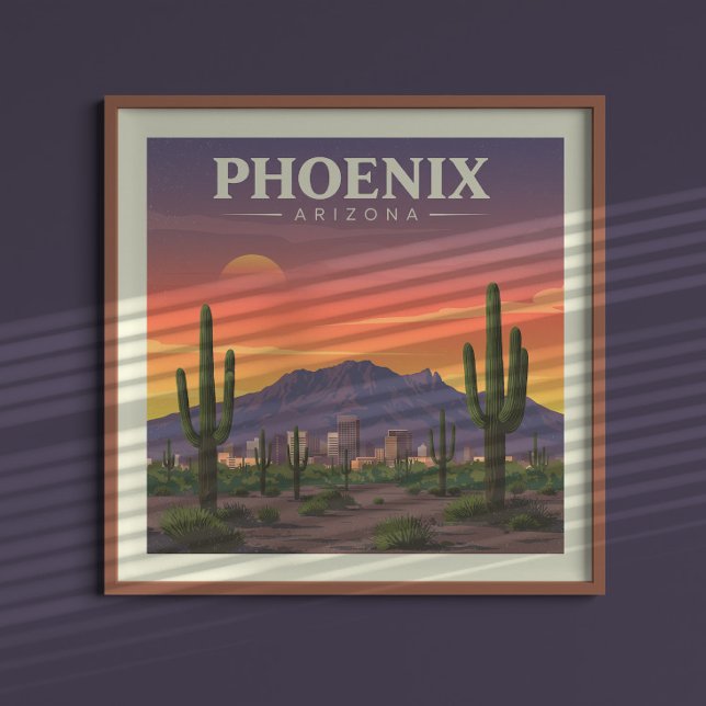 Vintage Phoenix Arizona Poster (Skapare uppladdad)