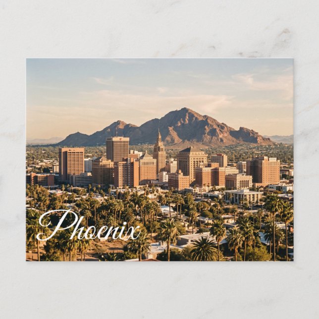 Vintage Phoenix Arizona resa Vykort (Framsida)