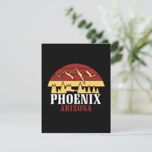 Vintage Phoenix Arizona USA Konst Solnedgång