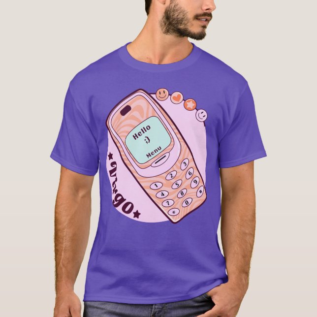 Vintage Phone Virgo vintage T Shirt (Framsida)