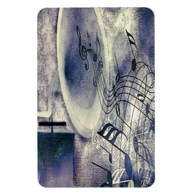 Vintage Phonograph och Music Magnet (Vertikal)