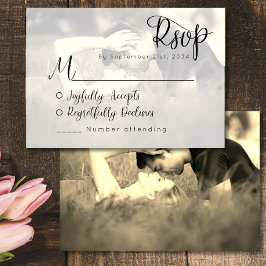 Vintage Photo Bröllop OSA Card