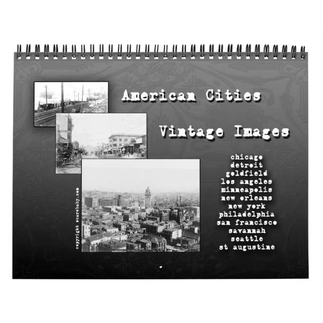 Vintage Photo Calendar of American Cities Kalender (Omslag)