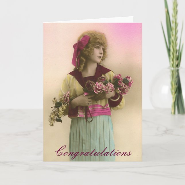 Vintage Photo Grattiss Kort (Framsida)