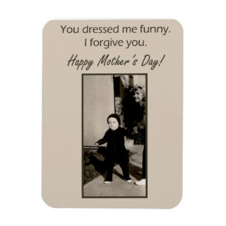 Vintage Photo Mors dag Card Magnet