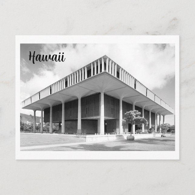 Vintage Photo of Hawaii State Huvudstad Vykort (Framsida)
