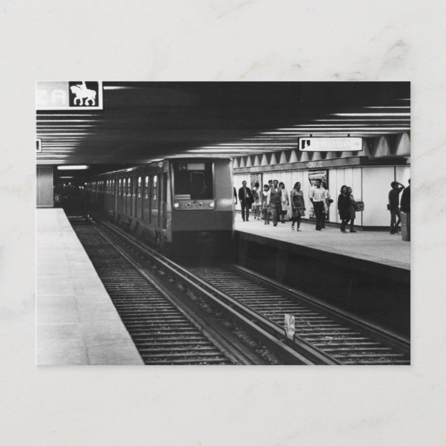 vintage photo of Mexico City Metro Vykort (Framsida)