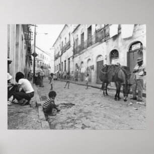 Vintage Photo of Salvador City Brazon Poster