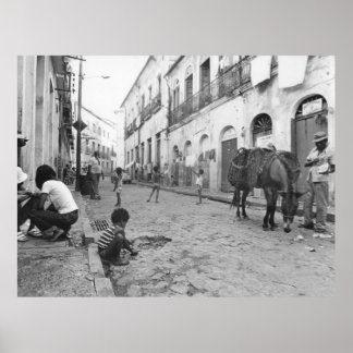 Vintage Photo of Salvador City Brazon Poster