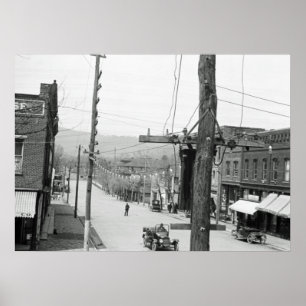 Vintage Photograph Asheville North Carolina 1916 Poster