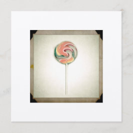 VINTAGE PHOTOGRAPH LOLLIPOP-KORT