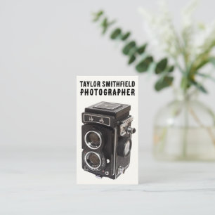 Vintage Photography Trendig Camera Visitkort