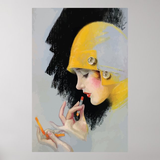 Vintage Photoplay Cover Art 1927 Poster (Framsidan)