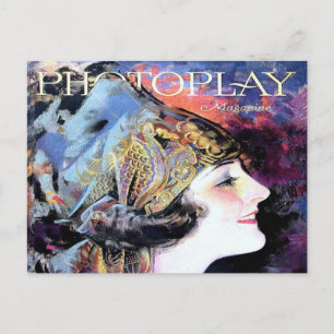 Vintage Photoplay Film Magazine Cover 1923 Vykort