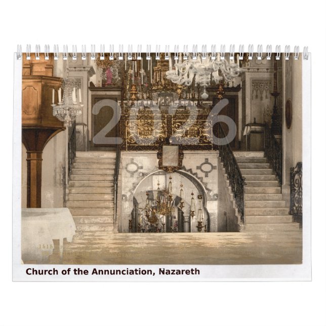 Vintage Photos of Sacred Holy Land Sites Kalender (Omslag)