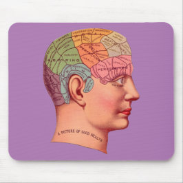 Vintage Phrenology Head Mind Brain Karta Musmatta