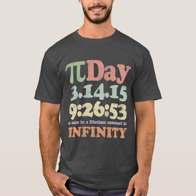 Vintage Pi Day 2015 T Shirt (Framsida)