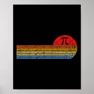 Vintage Pi Day 3.14 - Lättare i Math Teacher Stude Poster