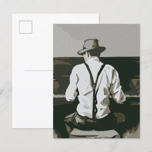 Vintage Pianist i Harmony Vykort